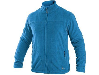 Mikina CXS GRANBY, pánská, fleece, azurově modrá (Velikost S)