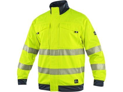 Blůza CXS HALIFAX, pánská, výstražná se síťovinou, žluto-modrá (Velikost 46)