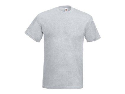 Fruit of the Loom 16.1044 Tričko pánské s krátkým rukávem heather grey (Velikost 3XL)