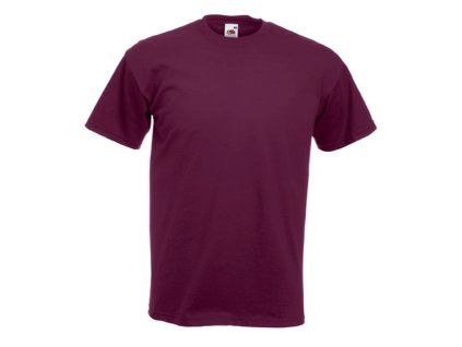 Fruit of the Loom 16.1044 Tričko pánské s krátkým rukávem burgundy (Velikost XXL)