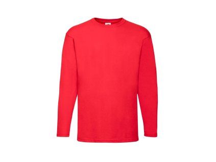 Fruit of the Loom 16.1038 Tričko pánské dlouhý rukáv Red (Velikost 3XL)