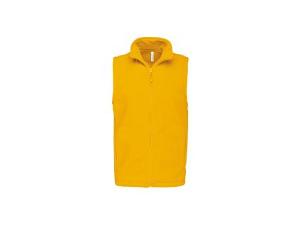 Kariban 20.K913 LUCA Pánská fleecová vesta žlutá (Velikost 4XL)