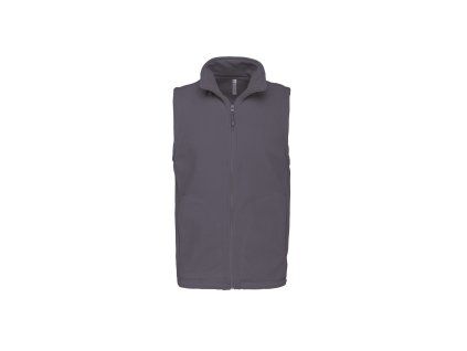 Kariban 20.K913 LUCA Pánská fleecová vesta Convoy Grey (Velikost 4XL)