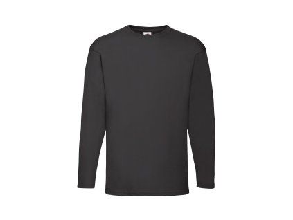 Fruit of the Loom 16.1038 Tričko pánské dlouhý rukáv Black (Velikost 5XL)