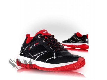 VM Footwear obuv MELBOURNE 4805-35 outdoor polobotka černá/červená (Velikost 44 AKCE)