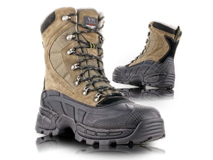 VM Footwear Obuv WELLINGTON 4390-OB holeňová zateplená hnědá (Velikost 41 AKCE)