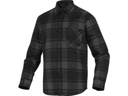 Delta Plus RUBY Košile flanelová pánská černá/šedá (Velikost 3XL)