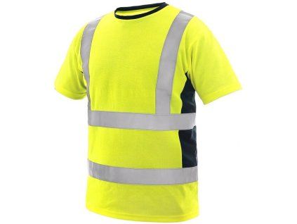 CANIS CXS EXETER výstražné pánské tričko žlutá/modrá (Velikost 5XL)