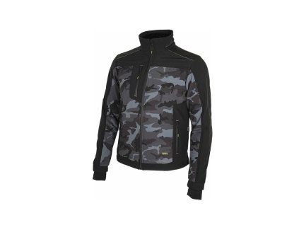 Bunda Bennon CAMOS Softshellová černá/šedá (Velikost XXXL)