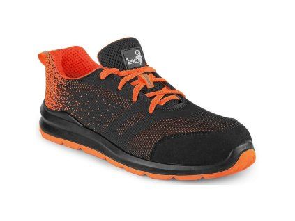 CANIS CXS Obuv TEXLINE CRES S1 polobotka černá/oranžová (Velikost 44 AKCE)