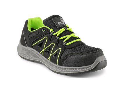 CANIS CXS Obuv TEXLINE VUKA S1P polobotka černá/zelená (Velikost 48)