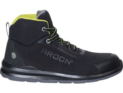 ARDON SOFTEX HIGH S1P bezpečnostní kotníková obuv černá/žlutá G3404 (Velikost 50)