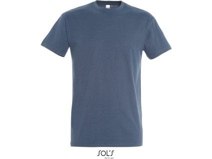 SOL'S 25.1500 - pánské tričko s krátkým rukávem denim (Velikost 5XL)