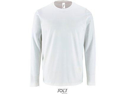 SOL'S 25.2074 – pánské tričko s dlouhým rukávem bílá (Velikost 4XL)