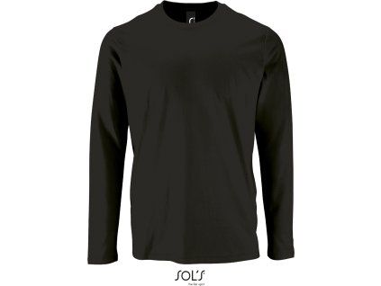 SOL'S 25.2074 – pánské tričko s dlouhým rukávem černá (Velikost 4XL)