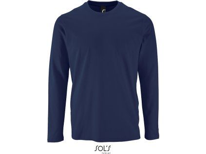 SOL'S 25.2074 – pánské tričko s dlouhým rukávem navy (Velikost 4XL)