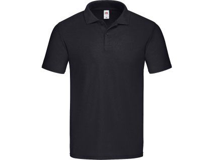 Fruit of the Loom 16.3050 – pánská pique polokošile černá (Velikost 3XL)