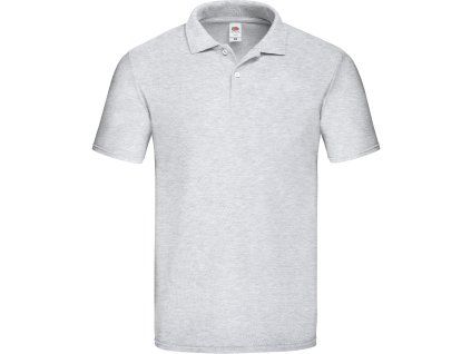 Fruit of the Loom 16.3050 – pánská pique polokošile šedá (Velikost 3XL)