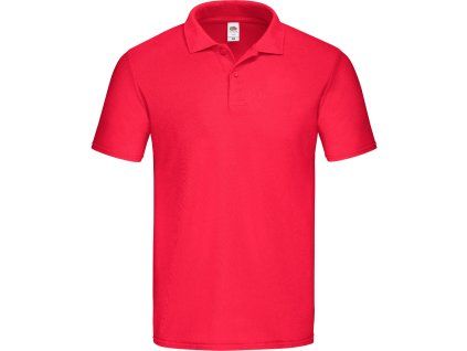 Fruit of the Loom 16.3050 – pánská pique polokošile červená (Velikost 3XL)