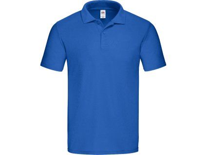 Fruit of the Loom 16.3050 – pánská pique polokošile modrá (Velikost 3XL)