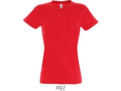 SOL'S 25.1502 - dámské tričko s krátkým rukávem červená (Velikost 3XL)