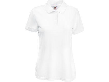 Fruit of the Loom 16.3212 – dámská polokošile pique bílá (Velikost XS)