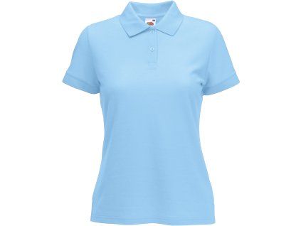 Fruit of the Loom 16.3212 – dámská polokošile pique světle modrá (Velikost XXL)
