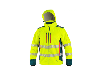 CANIS CXS BEDFORD Výstražná pánská bunda softshell (Velikost 3XL)