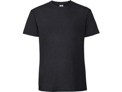 Fruit of the Loom 16.1422 Pánské tričko z těžké bavlny černá (Velikost 5XL)