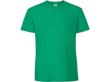 Fruit of the Loom 16.1422 Pánské tričko z těžké bavlny zelená (Velikost 3XL)