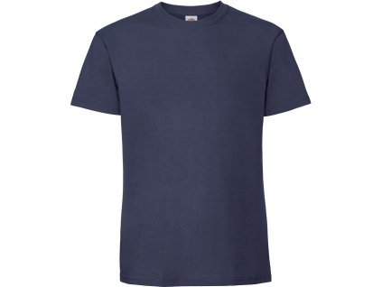 Fruit of the Loom 16.1422 Pánské tričko z těžké bavlny navy (Velikost 5XL)