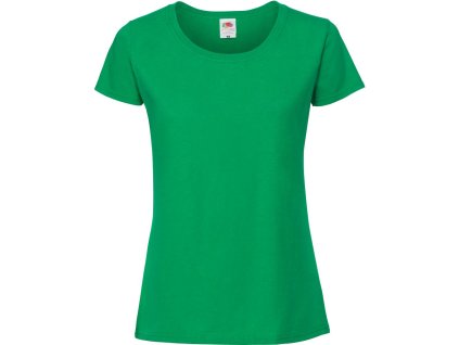 Fruit of the Loom 16.1424 Dámské tričko z těžké bavlny zelená (Velikost XXL)
