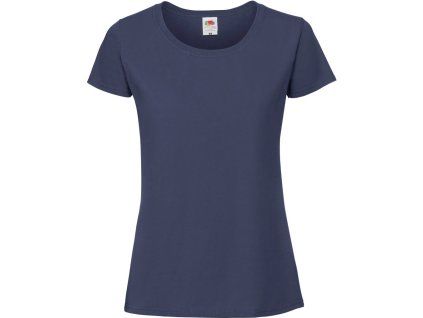 Fruit of the Loom 16.1424 Dámské tričko z těžké bavlny navy (Velikost XXL)