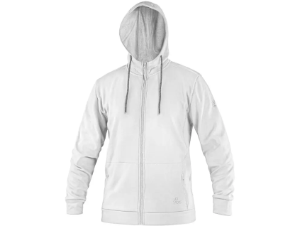 CANIS CXS HARRISON pánská mikina bílá (Velikost 3XL)