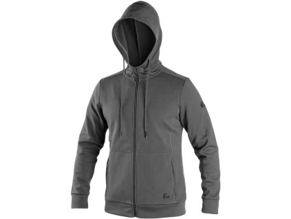 CANIS CXS HARRISON pánská mikina šedá/černá (Velikost 3XL)
