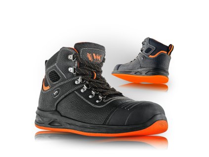 VM Footwear HAMBURG 5290-S2 PL bezpečnostní kotníková obuv pro asfaltéry (Velikost 48)