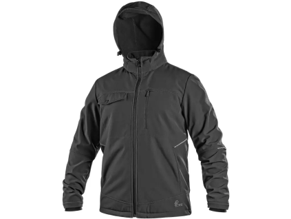 CANIS CXS STRETCH pánská softshellová bunda černá (Velikost 5XL)