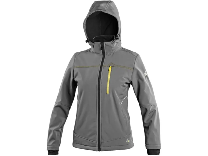 CANIS CXS STRETCH dámská softshellová bunda šedá (Velikost 3XL)