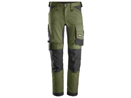 SNICKERS WORKWEAR AllroundWork Pracovní kalhoty stretch khaki (Velikost 60)
