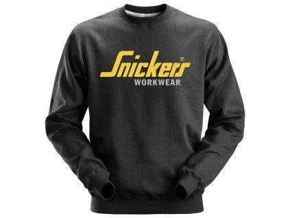 SNICKERS WORKWEAR Mikina classic s dlouhými rukávy černá (Velikost XXL)