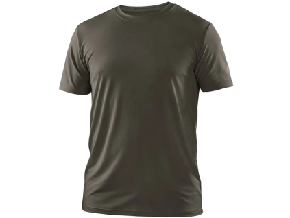 CANIS CXS MOVADO Pánské funkční tričko s krátkým rukávem khaki (Velikost 3XL)