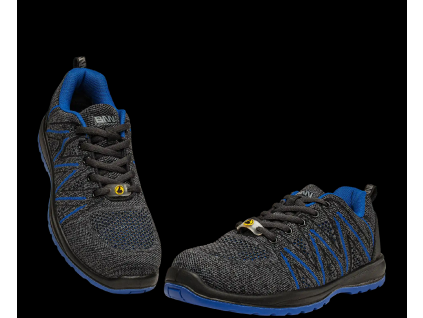 BENNON KNITTER S1 ESD Blue Low - Bezpečnostní polobotka (Velikost 48)