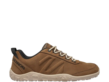 BENNON BAREFOOT LEATHER BROWN - Kožená barefoot obuv hnědá (Velikost 48)