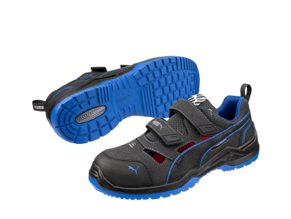 PUMA Neodyme Blue Low S1P ESD SRC - Bezpečnostní sandály - černo-modré (Velikost 41)