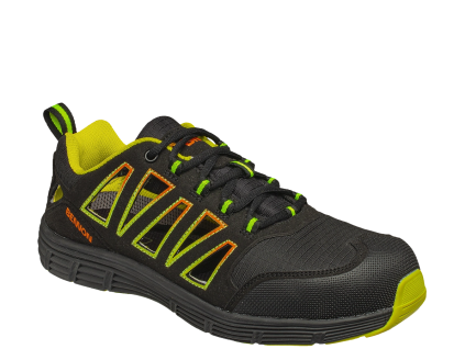 BENNON REBEL S1P ESD Green Low - Bezpečnostní obuv - černo-žlutá (Barva Černá, Velikost 48)