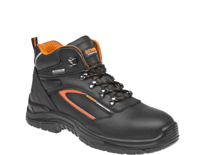 BENNON FORTIS S3 Membrane High - Kotníková pracovní obuv S3 - černá (Velikost 48)