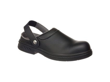 PORTWEST STEELITE SAFETY CLOG SB AE WRU FW82 - Bezpečnostní sandál S1P - černá (Velikost 49)