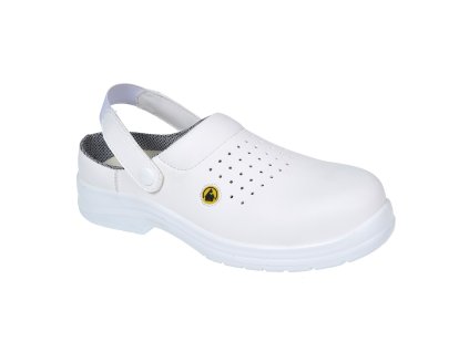PORTWEST COMPOSITELITE ESD PERFORATED SAFETY SB AE FC03 - Bezpečnostní polobotka S1 - bílá (Velikost 48)