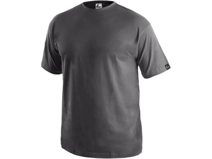 CANIS CXS DANIEL - Pánské tričko s krátkým rukávem 100% bavlna - zinkové šedé (Velikost 5XL)