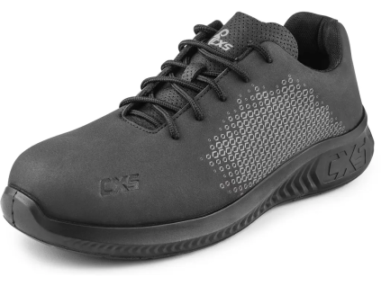 CANIS CXS EVO ICON S3S - Bezpečnostní pracovní polobotky - černo-šedé (Velikost 48)
